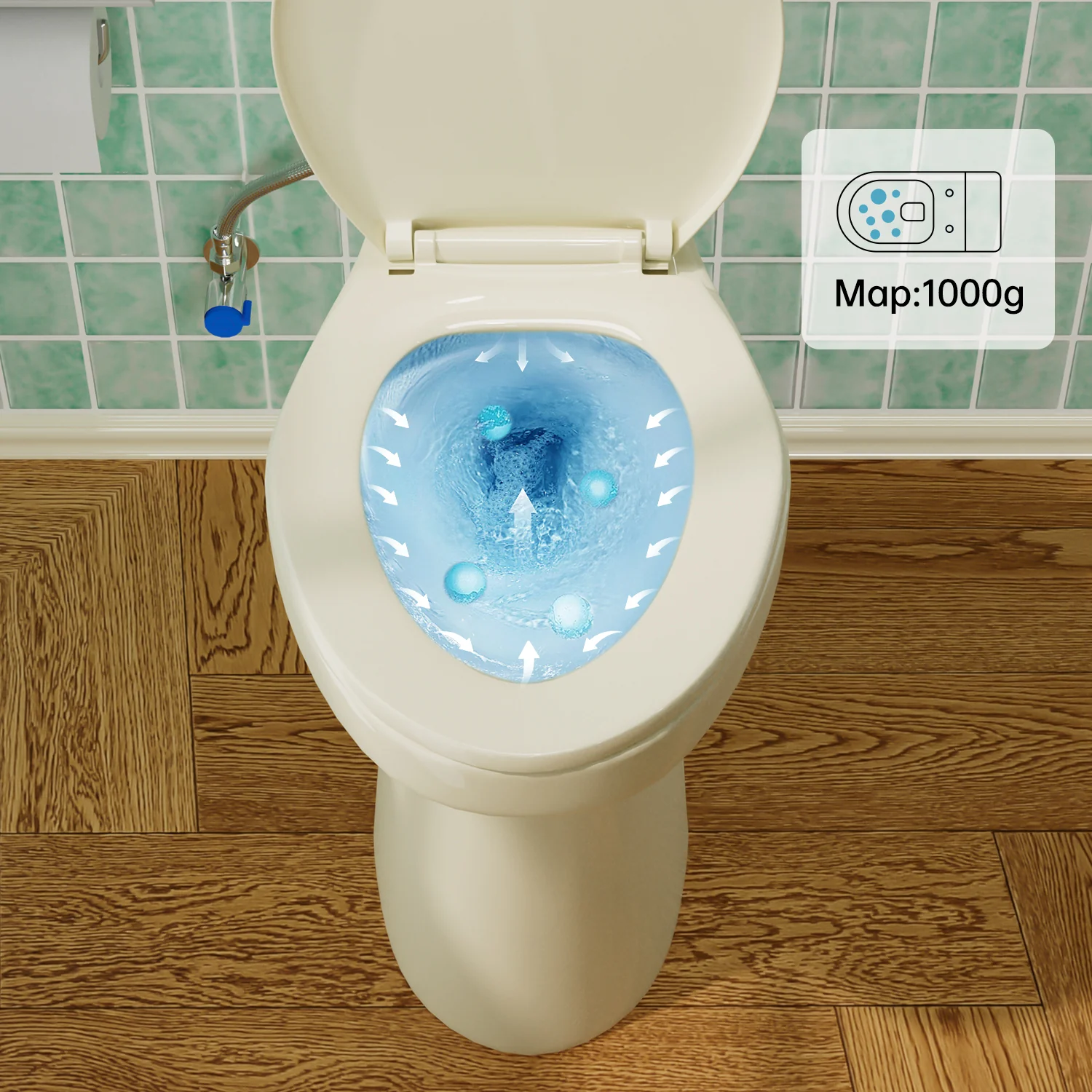 ELEMAZ 21" Extra Tall Toilet | ADA Height Toilet | Elongated Bone Toilet - Image 5