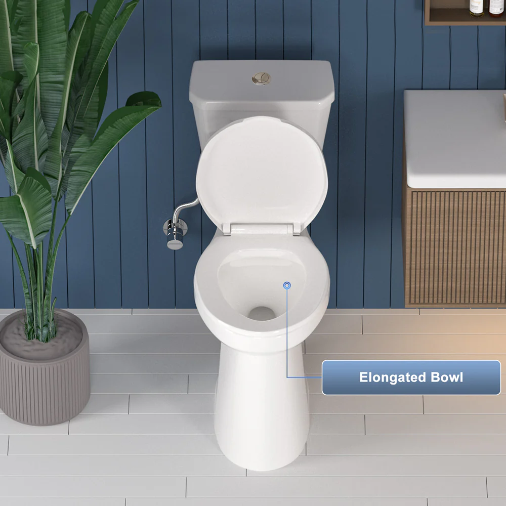 ELEMAZ 21" Extra Tall Toilet | ADA Height Toilet Dual Flush - Image 3