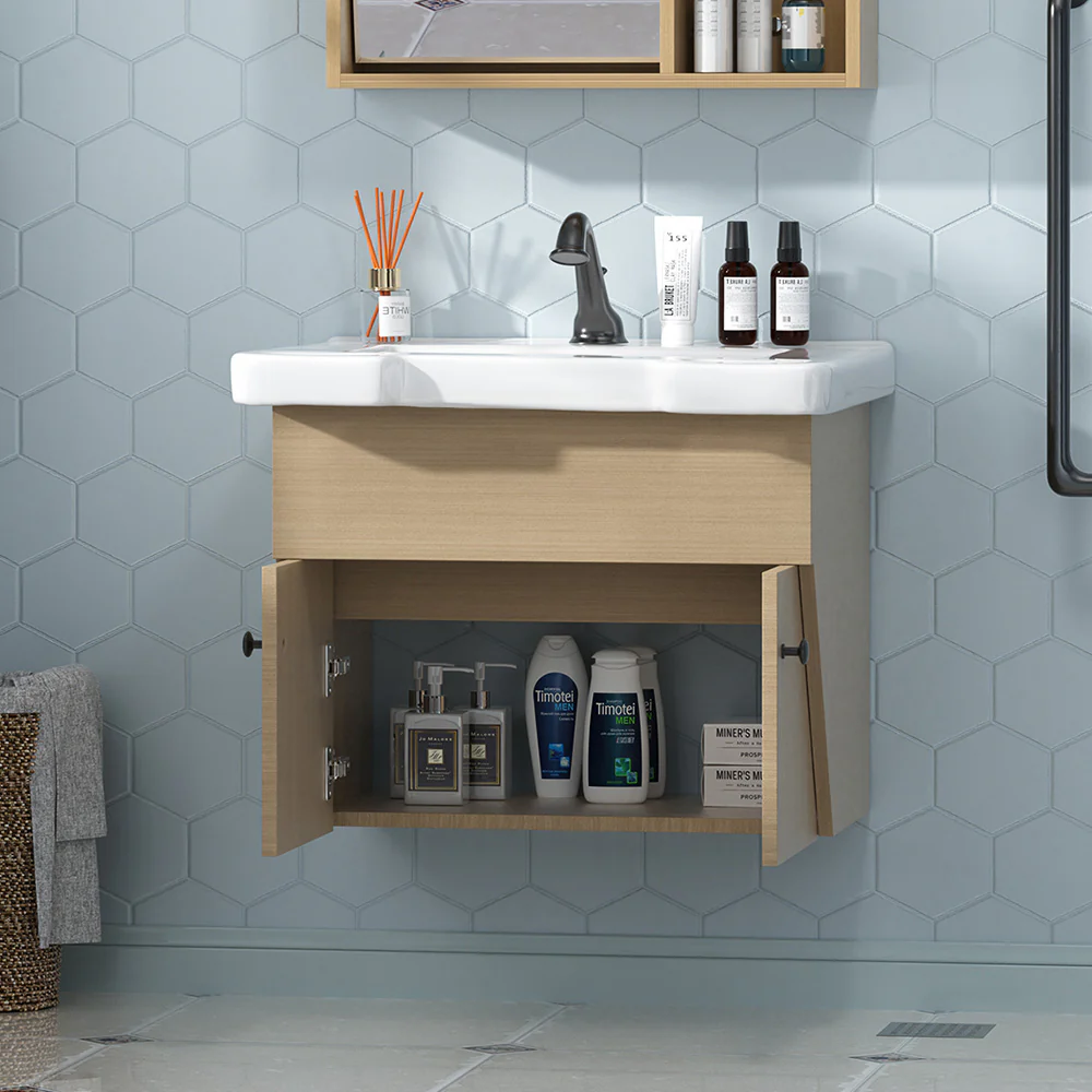 Sigsoul 24″ Floating Bathroom Vanity | ADA-Compliant, Cabinet & Sink Top Only - Image 3