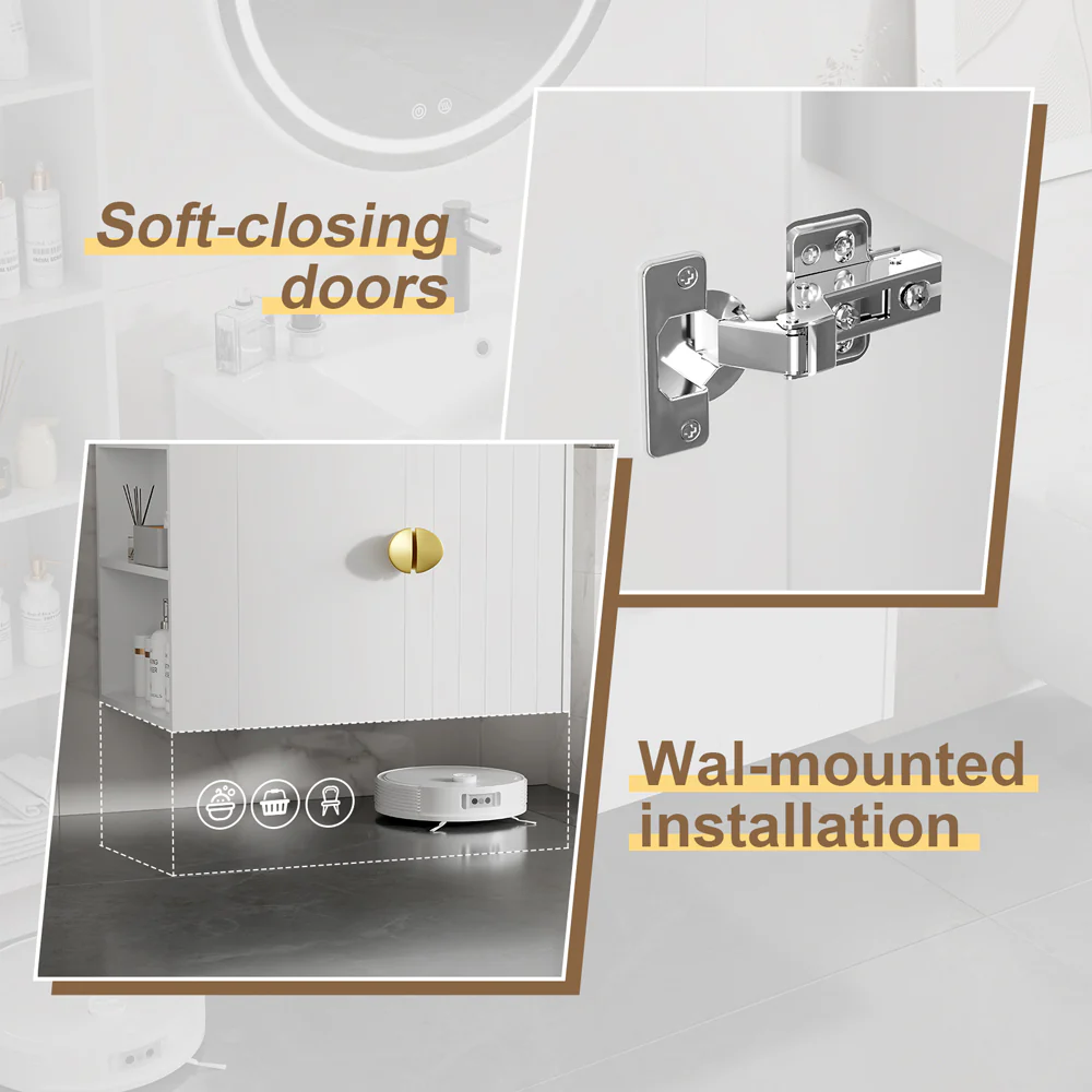 Sigsoul 30 inch Floating Bathroom Vanity | 3-Hole Sink & Left-Side Open Shelving - Image 3