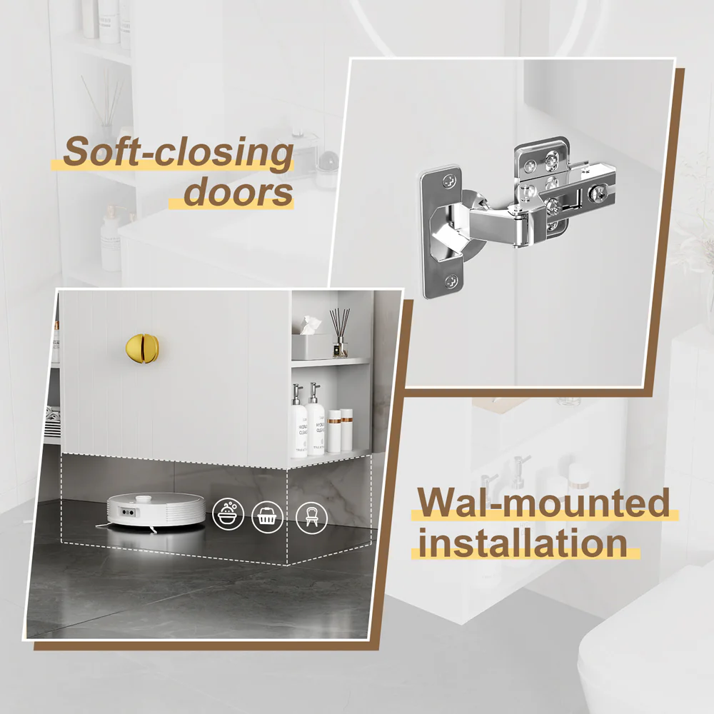 Sigsoul 30 inch Floating Bathroom Vanity | 3-Hole Sink & Right-Side Open Shelving - Image 3