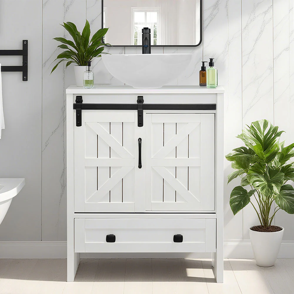 Sigsyl 24 inch Vessel Sink Vanity | with Faucet & Pop-up Drain - Image 12