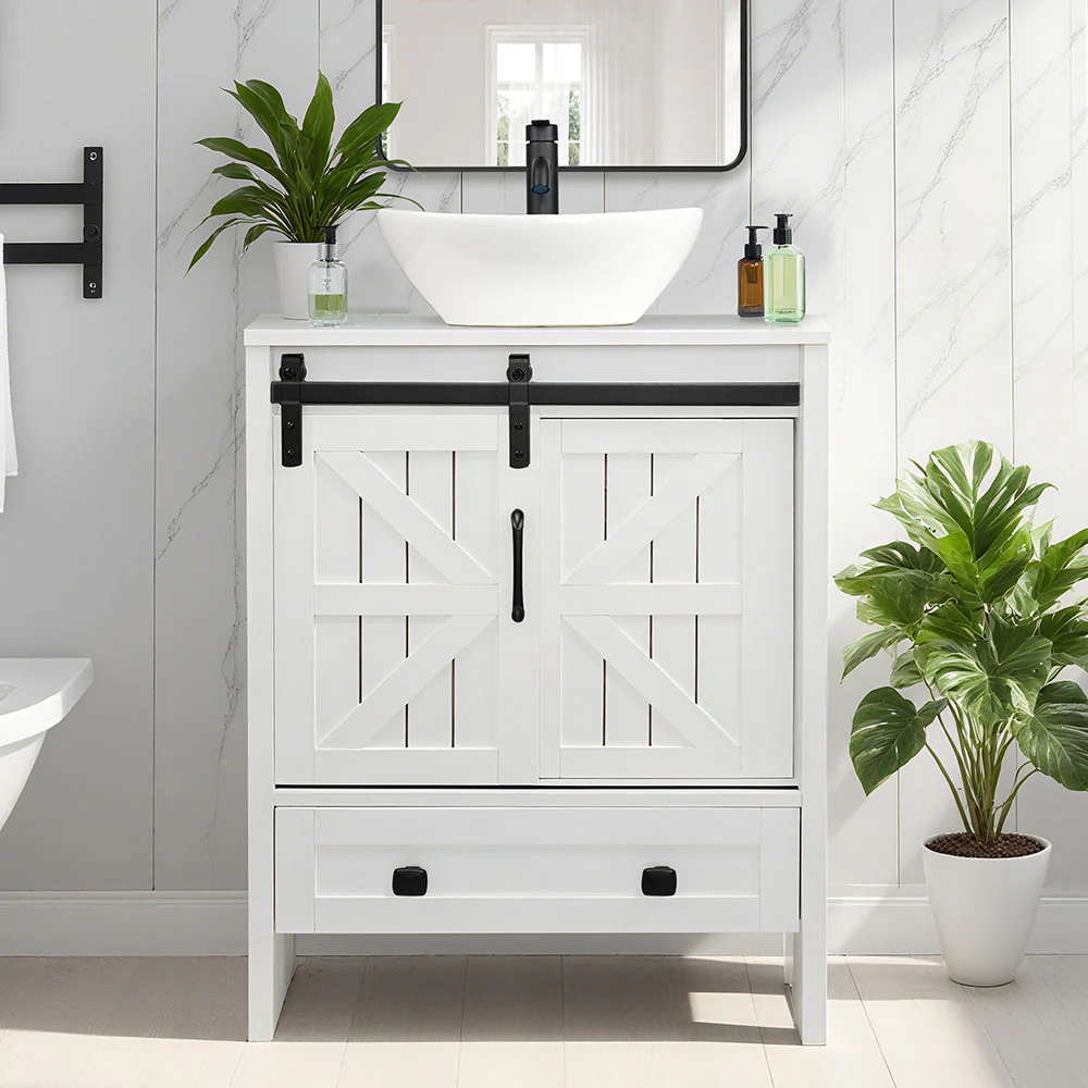 Sigsyl 24 inch Vessel Sink Vanity | with Faucet & Pop-up Drain - Image 20
