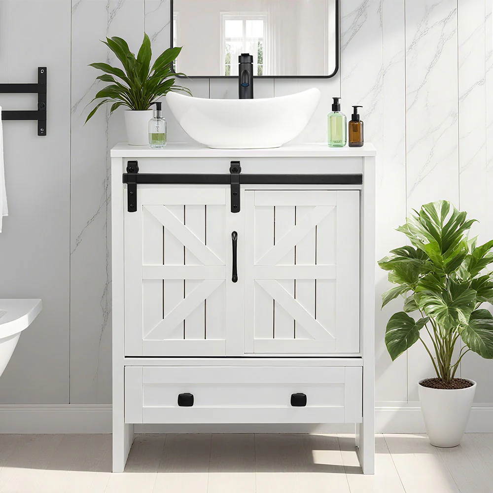 Sigsyl 24 inch Vessel Sink Vanity | with Faucet & Pop-up Drain - Image 14