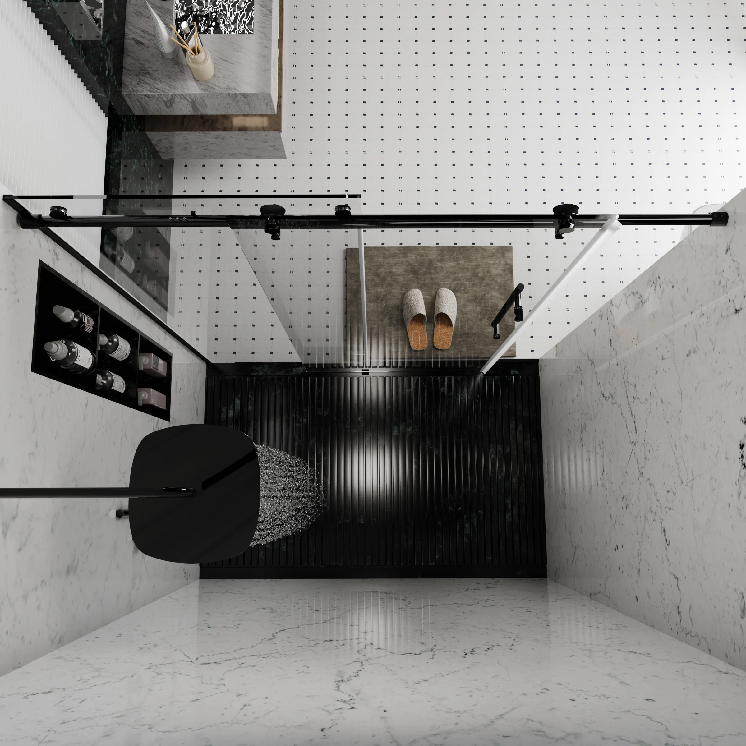 CALYZ Frameless Shower Door | Single Sliding 56-60"W x 75"H - Image 13