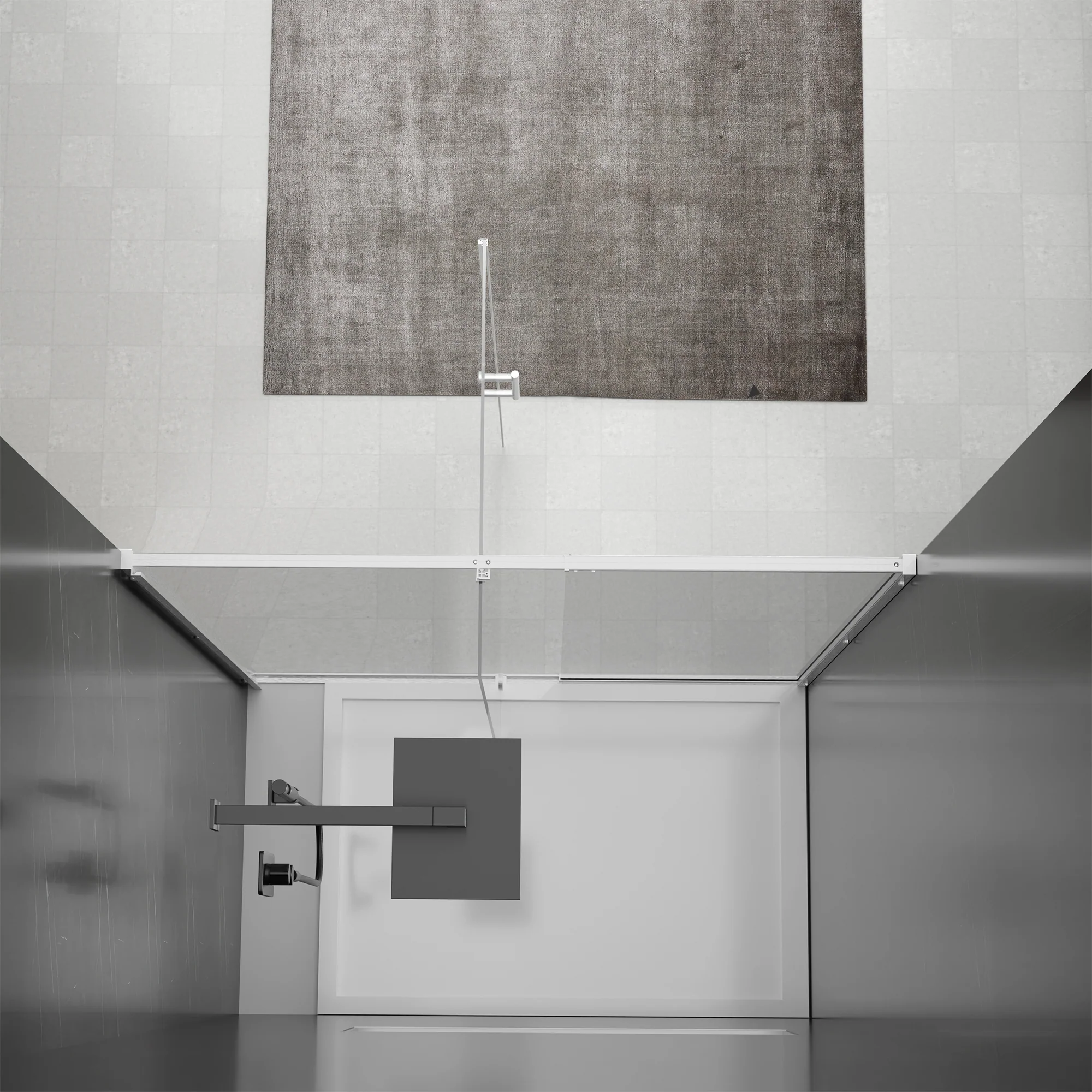 CALYZ Pivot Glass Shower Door 44-48"W x 71"H - Image 6