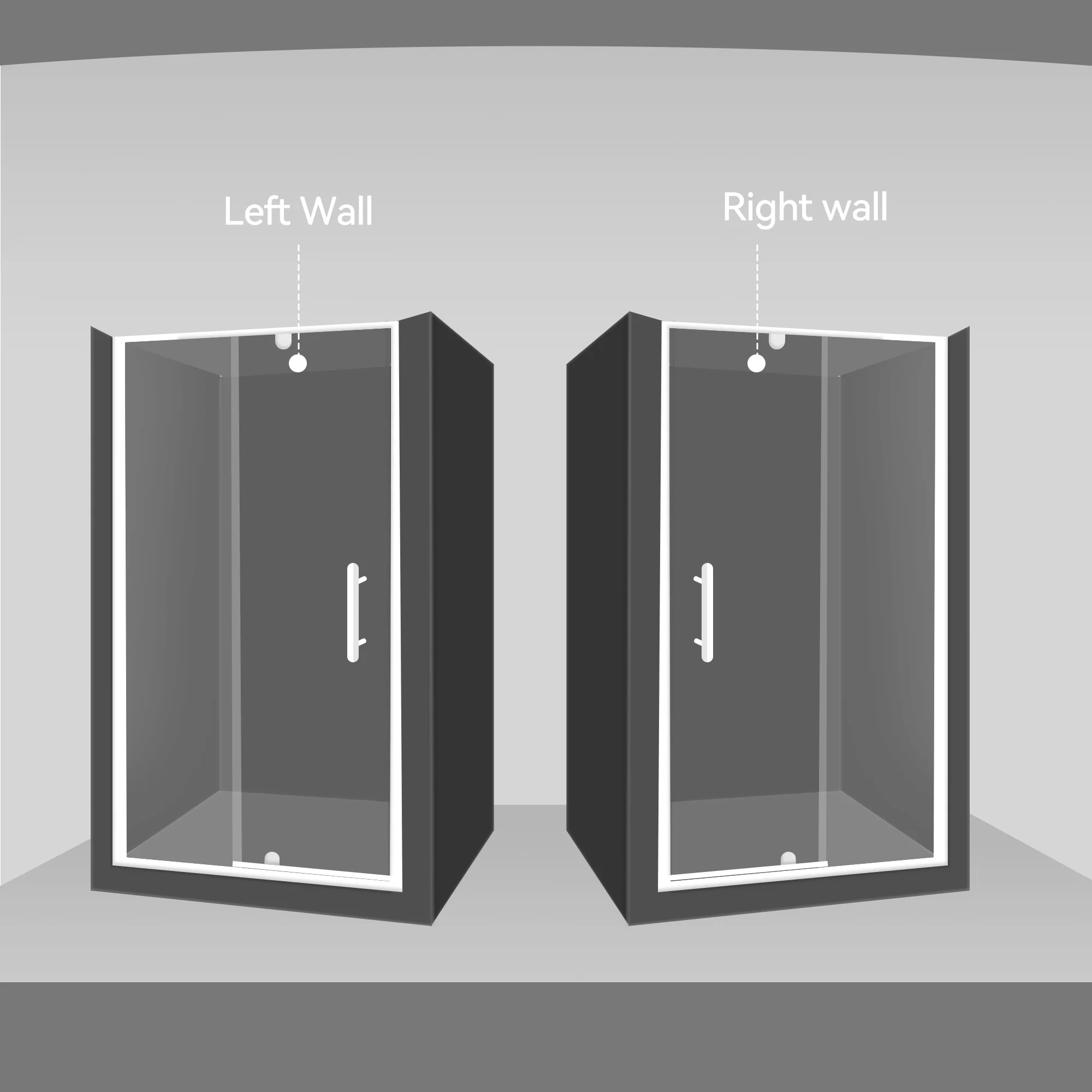 CALYZ Pivot Glass Shower Door 50-54" W x 71" H - Image 11