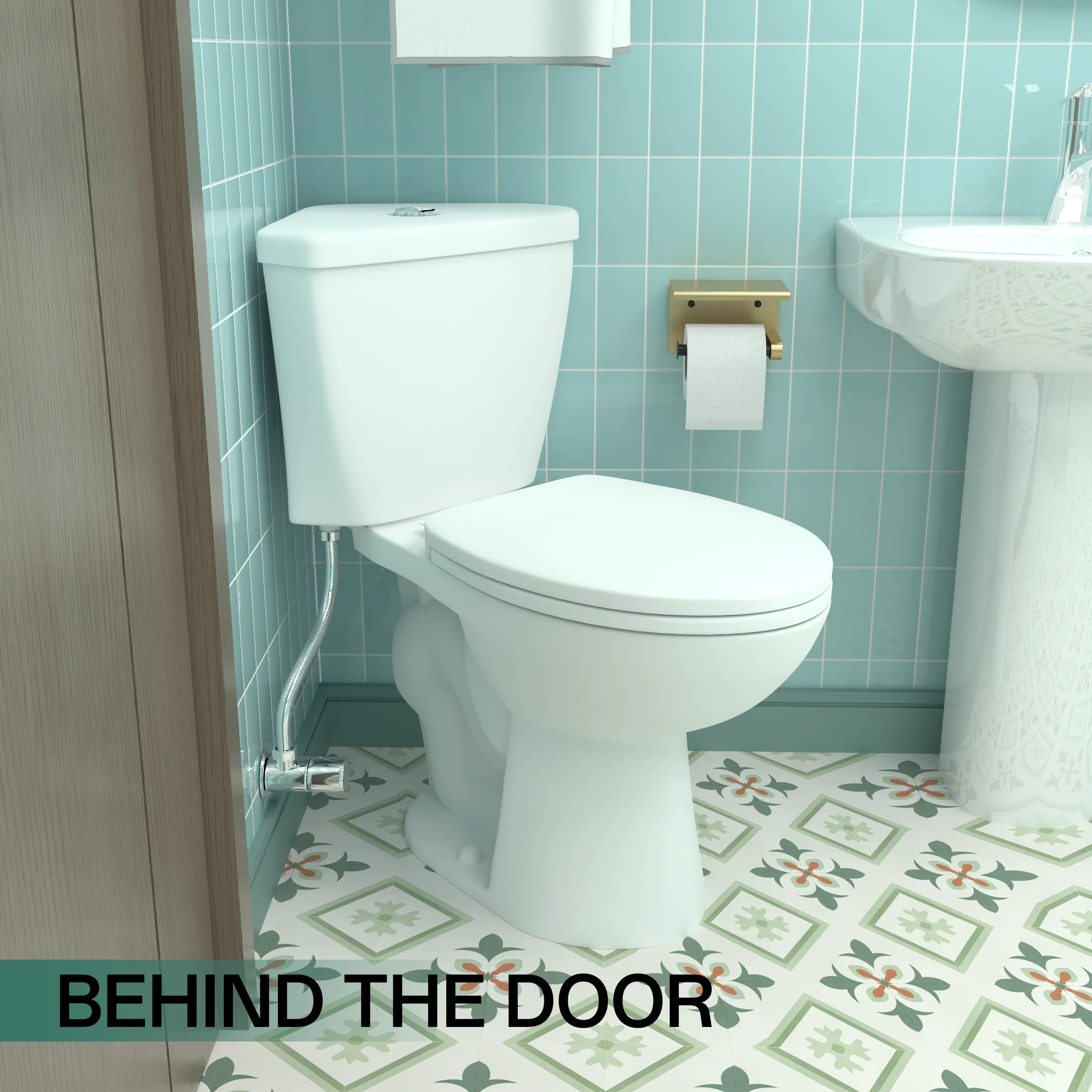 SKIFLEX 17.2" Corner Compact Toilet | Comfort Height - Image 3