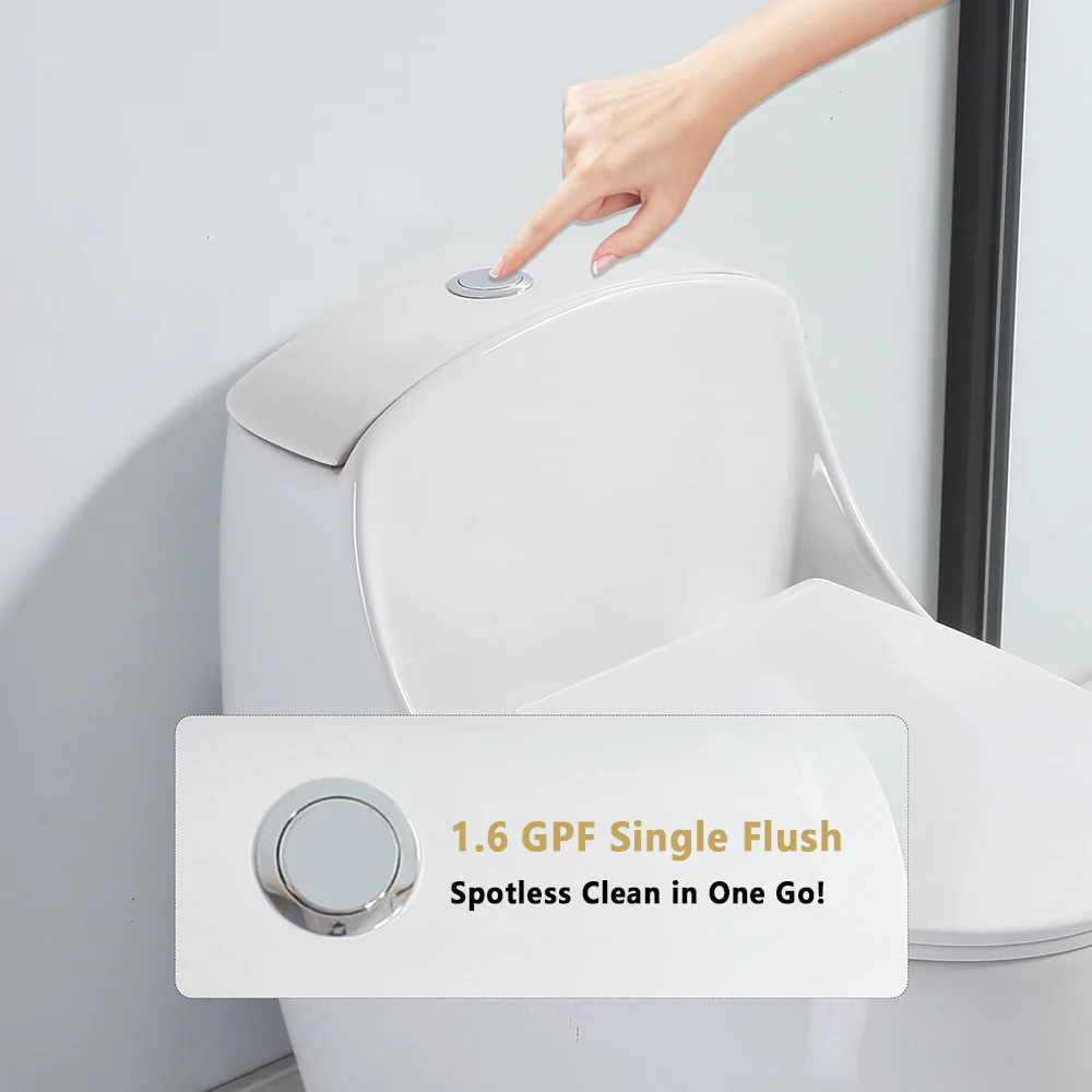 OVRUS Egg-Shaped Toilet | One Piece Compact Khaki - Image 4