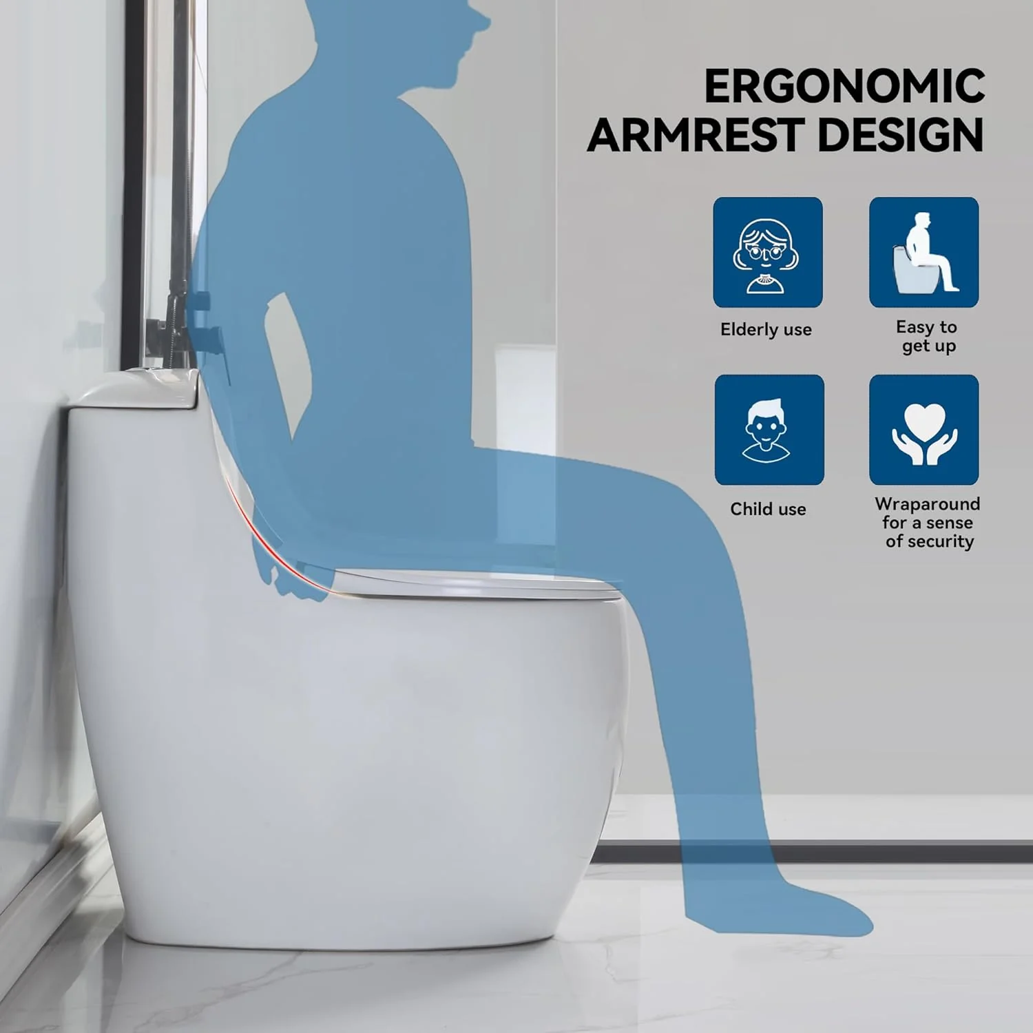 OVRUS Egg-Shaped Toilet | One Piece Compact Orange - Image 3