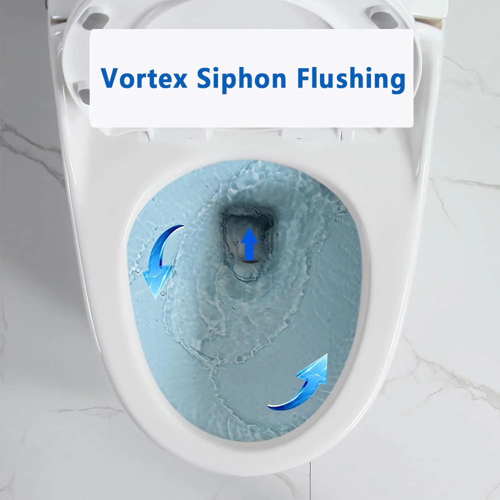 OVRUS Egg-Shaped Toilet | One Piece Compact White - Image 5