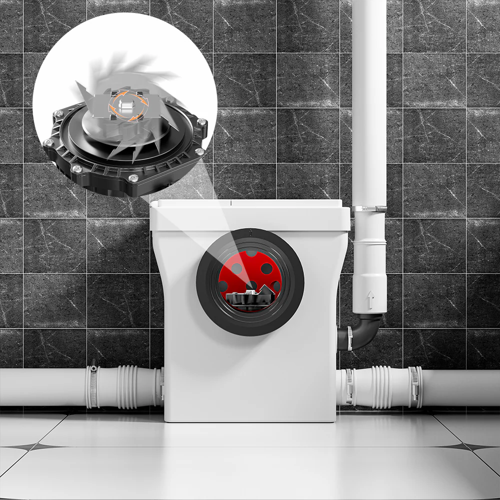 SNFLEX Macerator Pump for One Piece Upflush Toilet | 600W - Backorder - Image 4