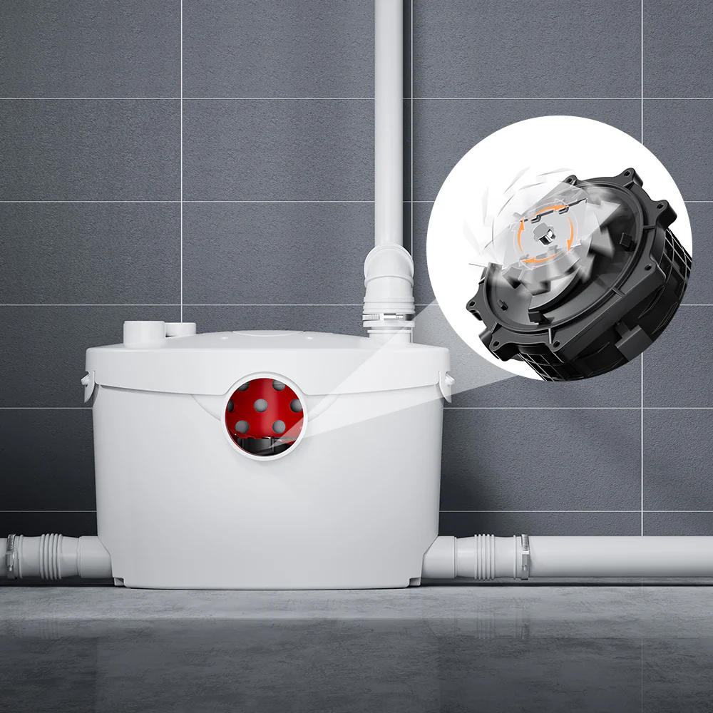 SNFLEX Macerator Pump for Two Piece Upflush Toilet | 600W & 750W - Backorder - Image 3