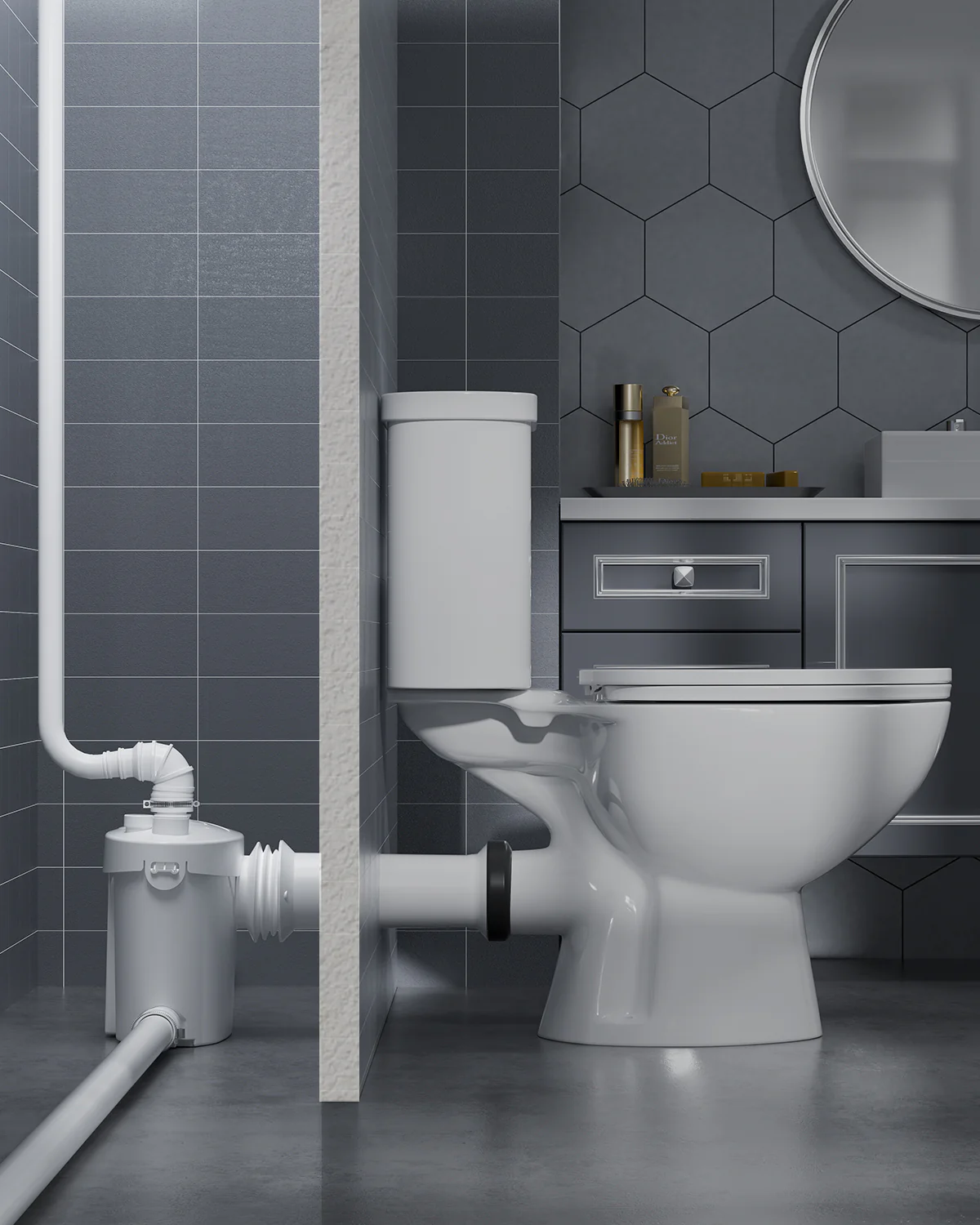 SNFLEX Macerator Pump for Two Piece Upflush Toilet | 600W & 750W - Backorder - Image 4