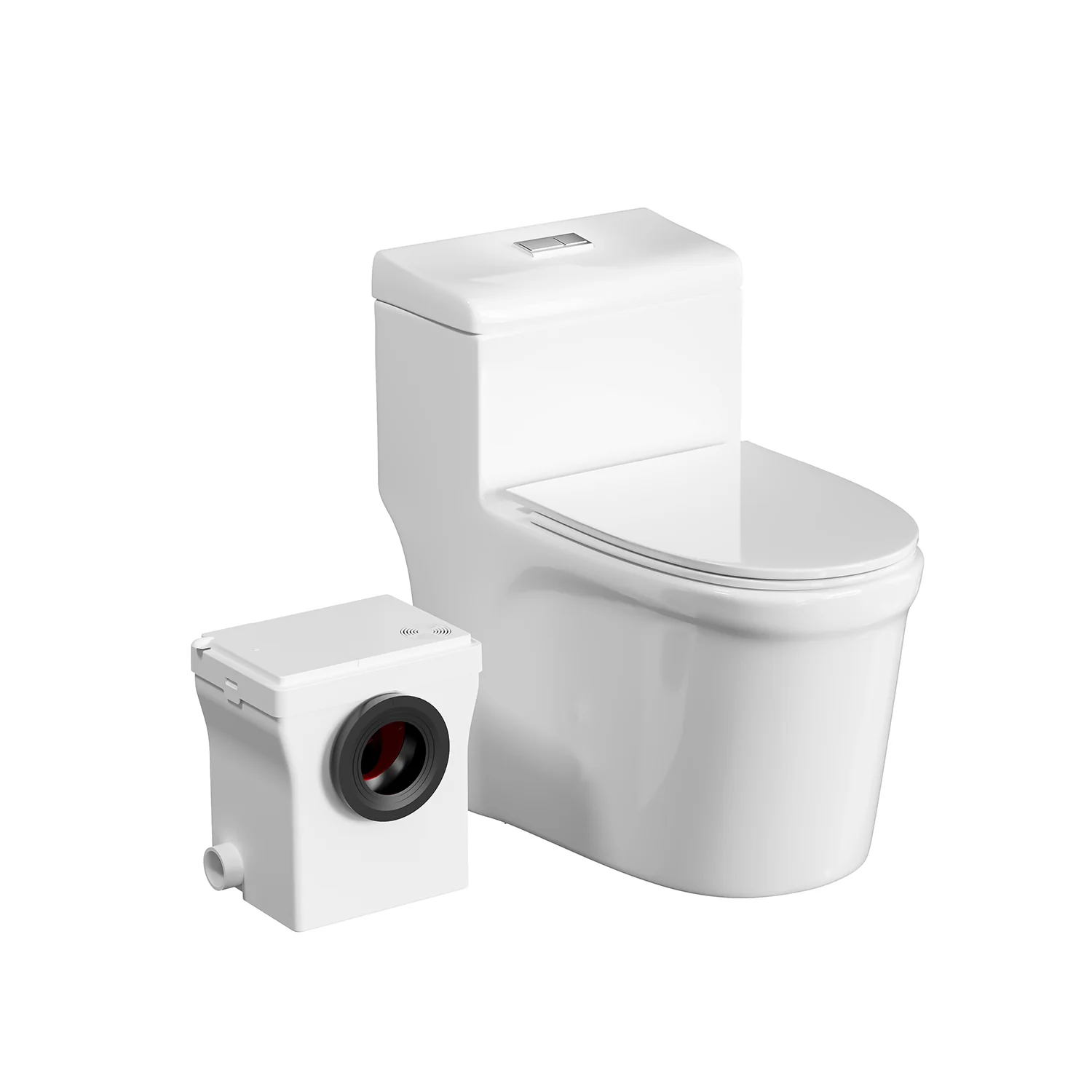 SNFLEX One-Piece Macerating Toilet | 600W Upflush Toilet - Image 5
