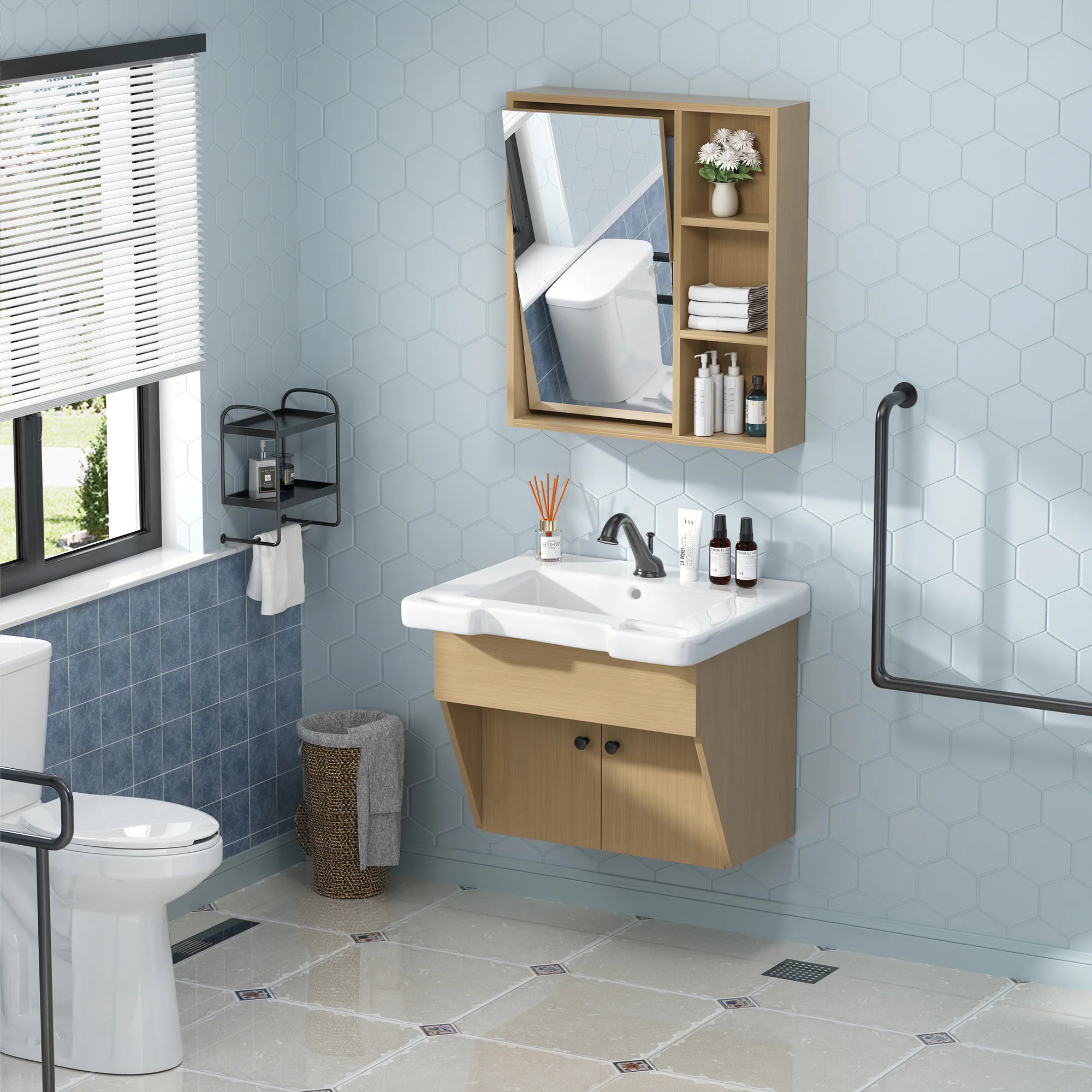 Sigsoul 24 inch Floating Bathroom Vanity | ADA Compliant - Image 5