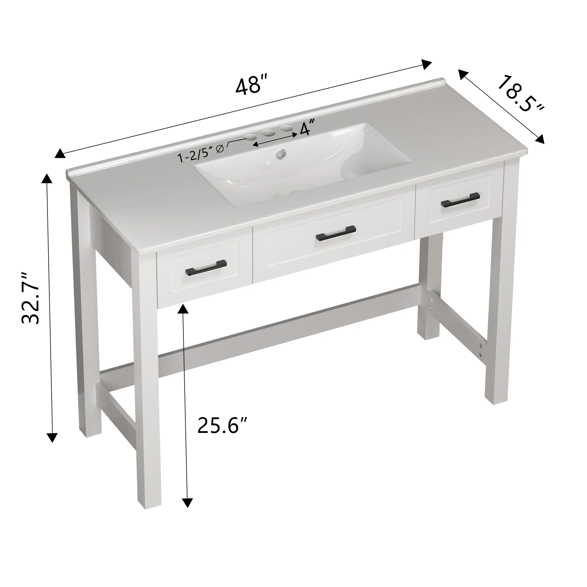 Sigsoul 48 Inch Bathroom Vanity | ADA Compliant - Image 8