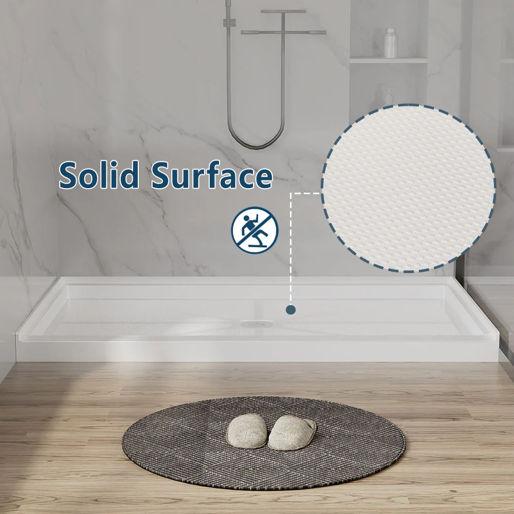 SLYDO Single Threshold Shower Base | Rigid Shower Pan - Image 4