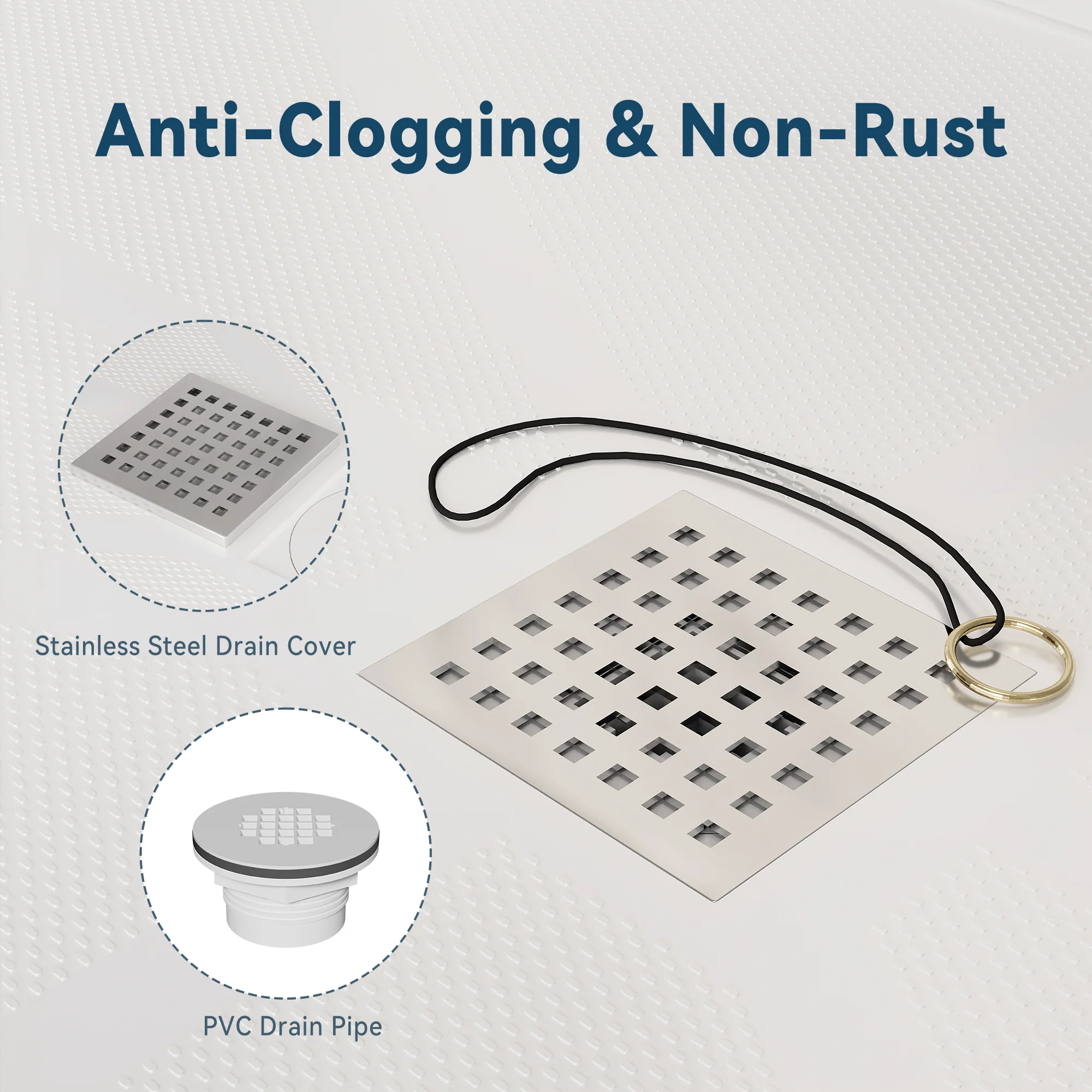 SLYDO Single Threshold Shower Base | Rigid Shower Pan - Image 6