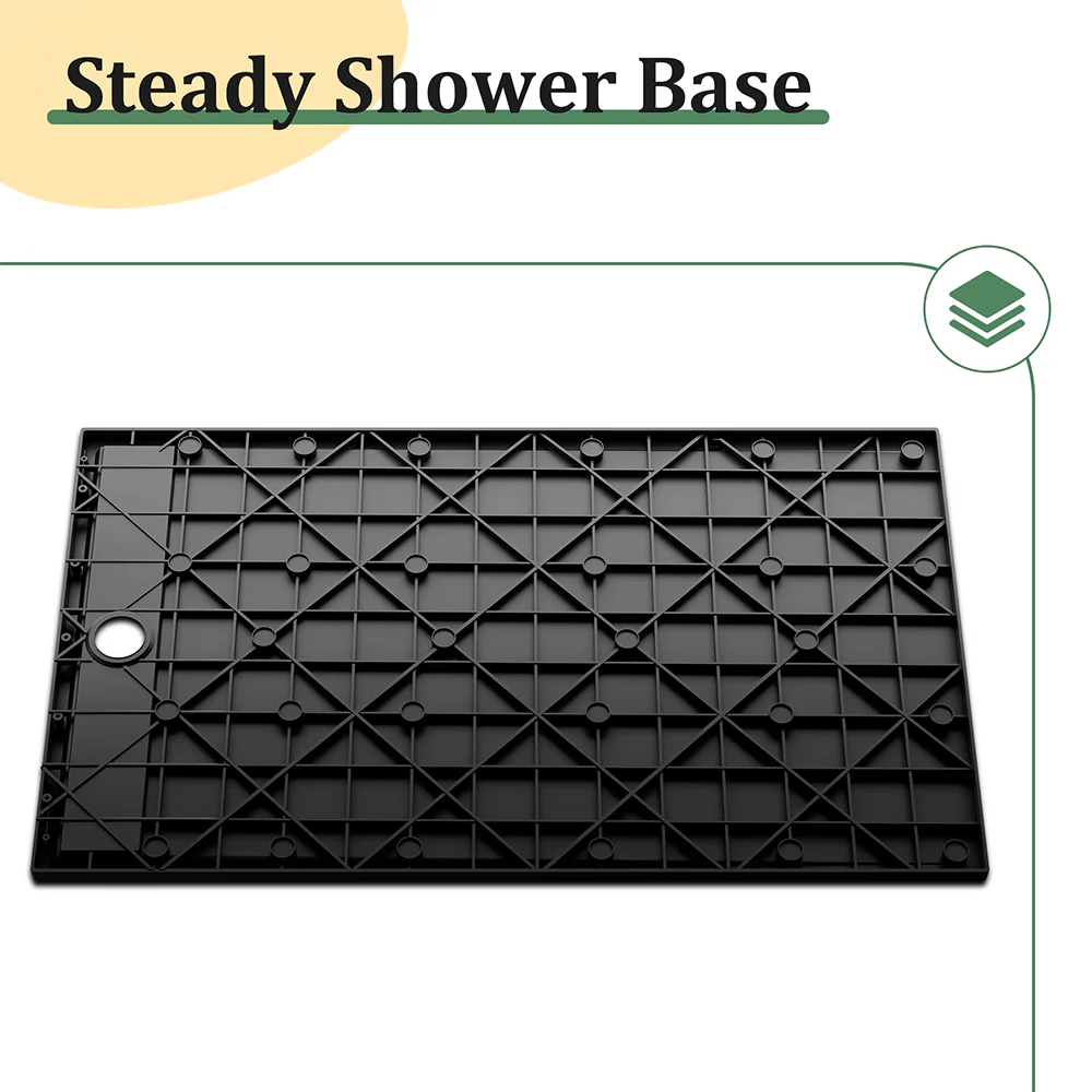 SLYDO Curbless Shower Base | Shower Pan Linear Drain - Image 9