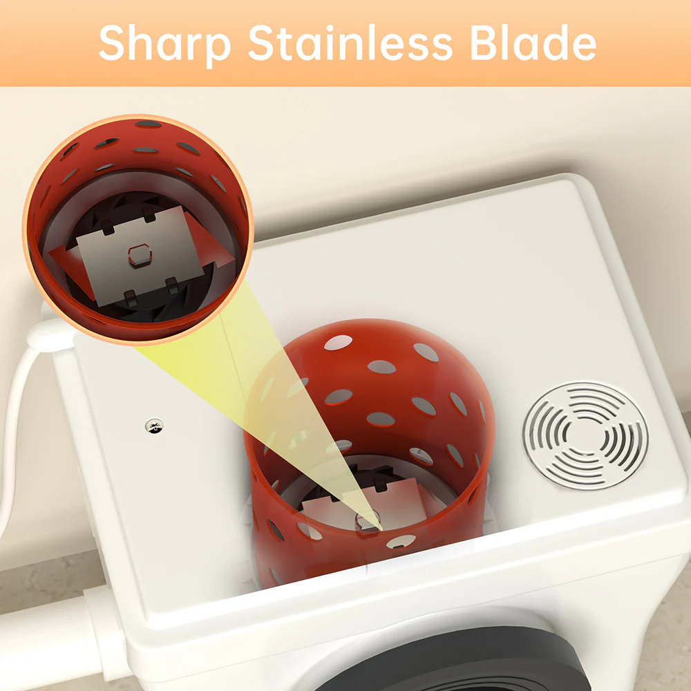 SNFLEX One-Piece Macerating Toilet | 5" Slim Tank Upflush Toilet System - Image 5