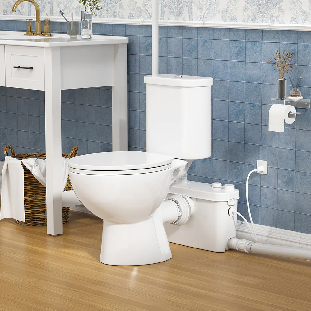 SNFLEX Two-Piece Macerating Toilet | 500W Upflush Toilet - Image 7