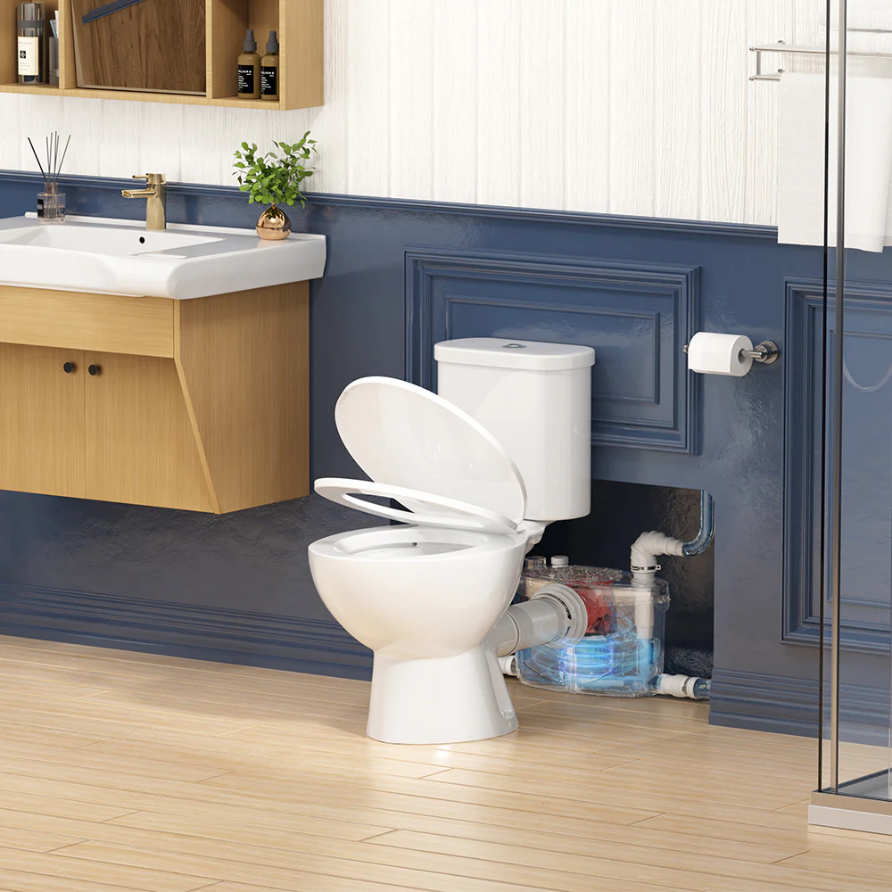 SNFLEX Two-Piece Macerating Toilet | 600W Upflush Toilet - Image 9