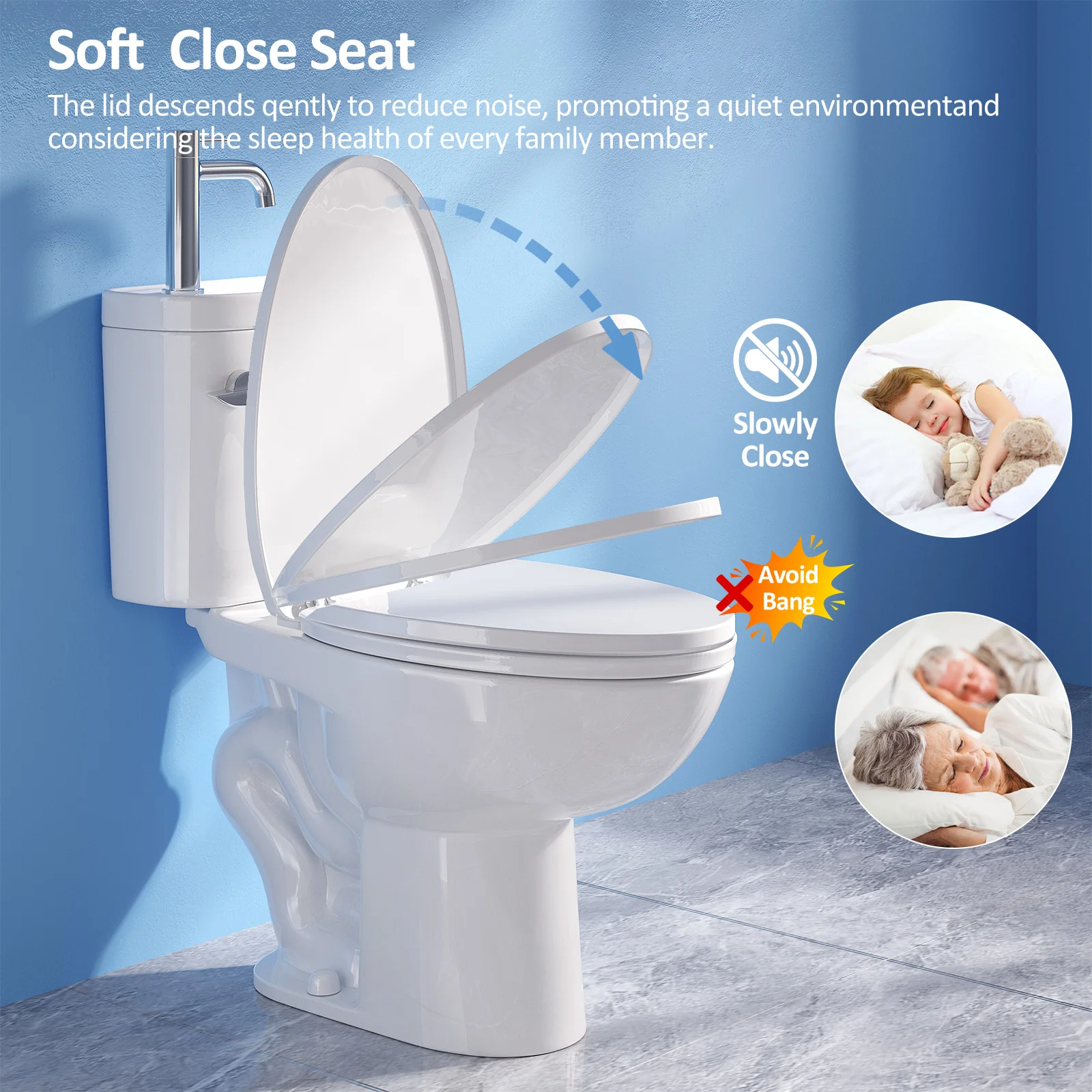 Modern 2 in 1 Toilet Bowl with Basin Sink | ADA Comfort Chair Height - Image 4